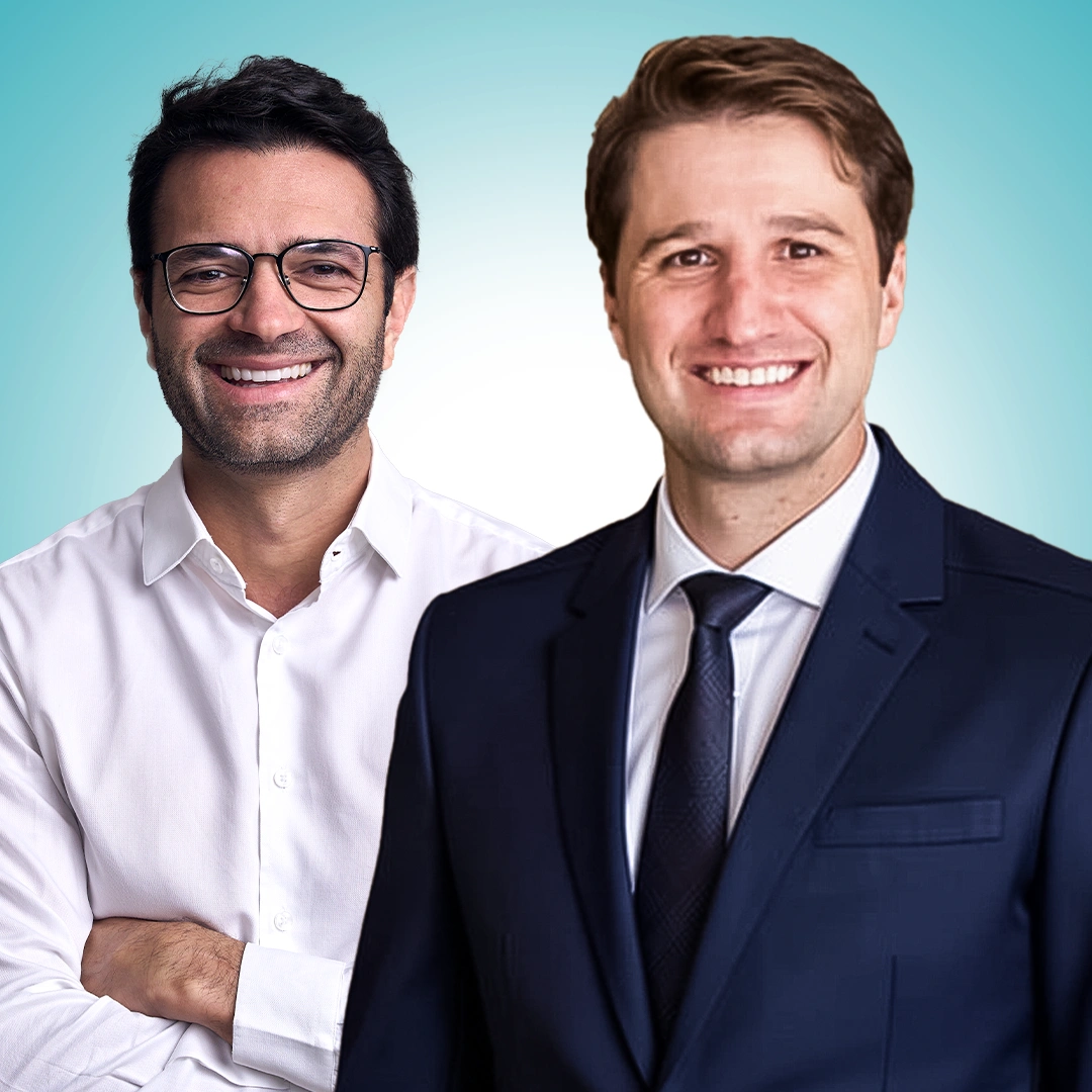 Foto dos palestrantes Bruno Furquim e Paulo Rossato
